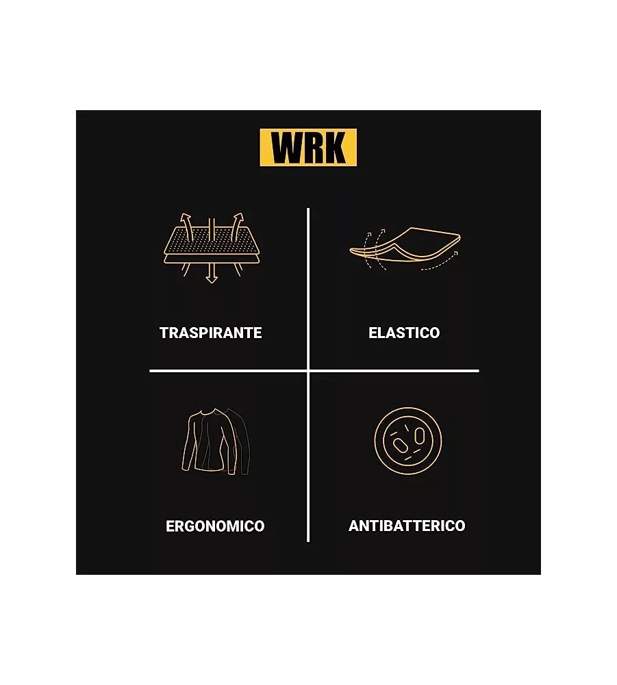 6 paia calza corta da lavoro anti-infortunistica "wrk05" colore nero, tg 39/42 - wrk